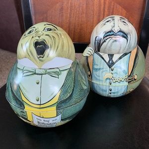 2 VTG Roly-Poly Bristol Ware Chein Tobacco 1979